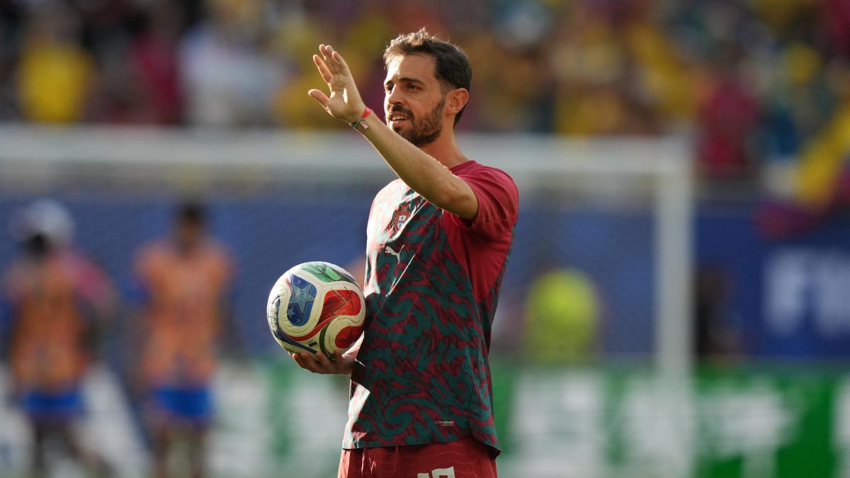 Bernardo Silva without minutes in the first squad