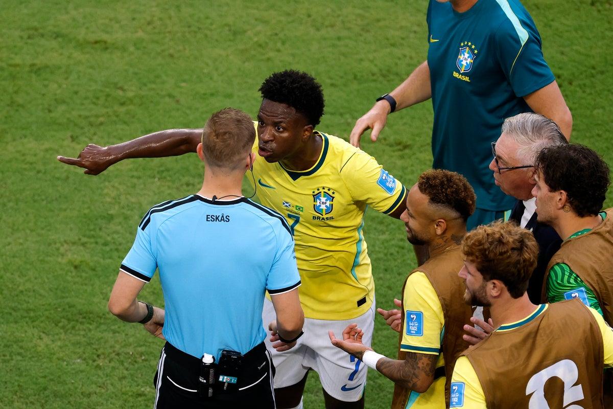 VAR anula golo a Vinícius Júnior frente à Escócia e gera polémica no Grupo C do Mundial 2026