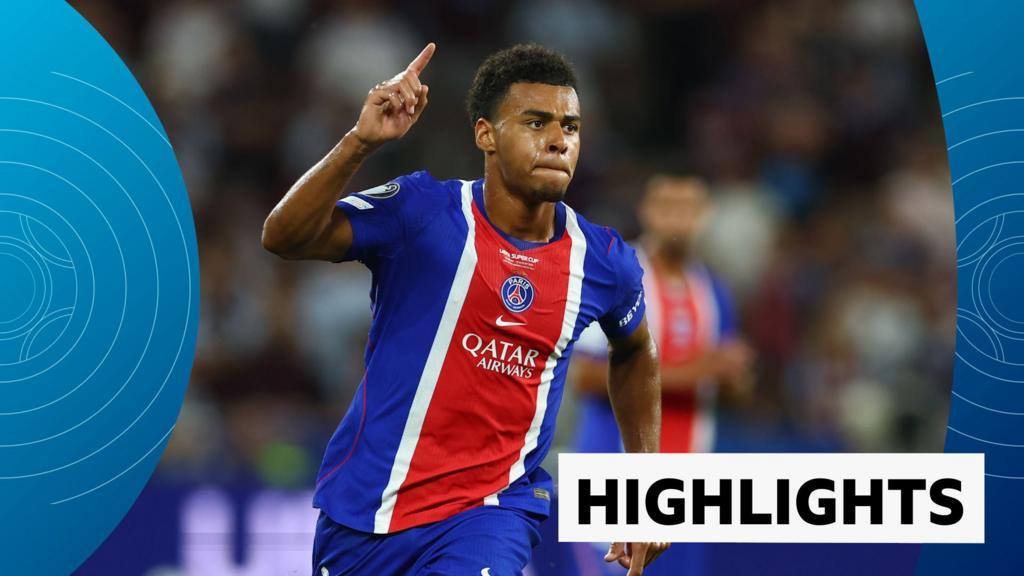PSG vence Aston Villa e ergue a Supertaça Europeia — golos