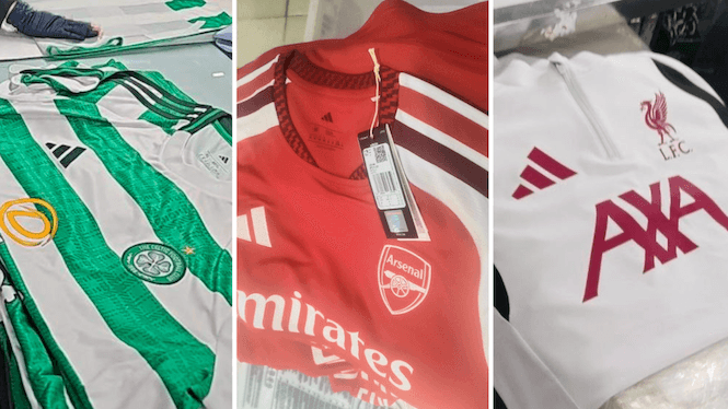 Camisolas da Premier League fabricadas por trabalhadores