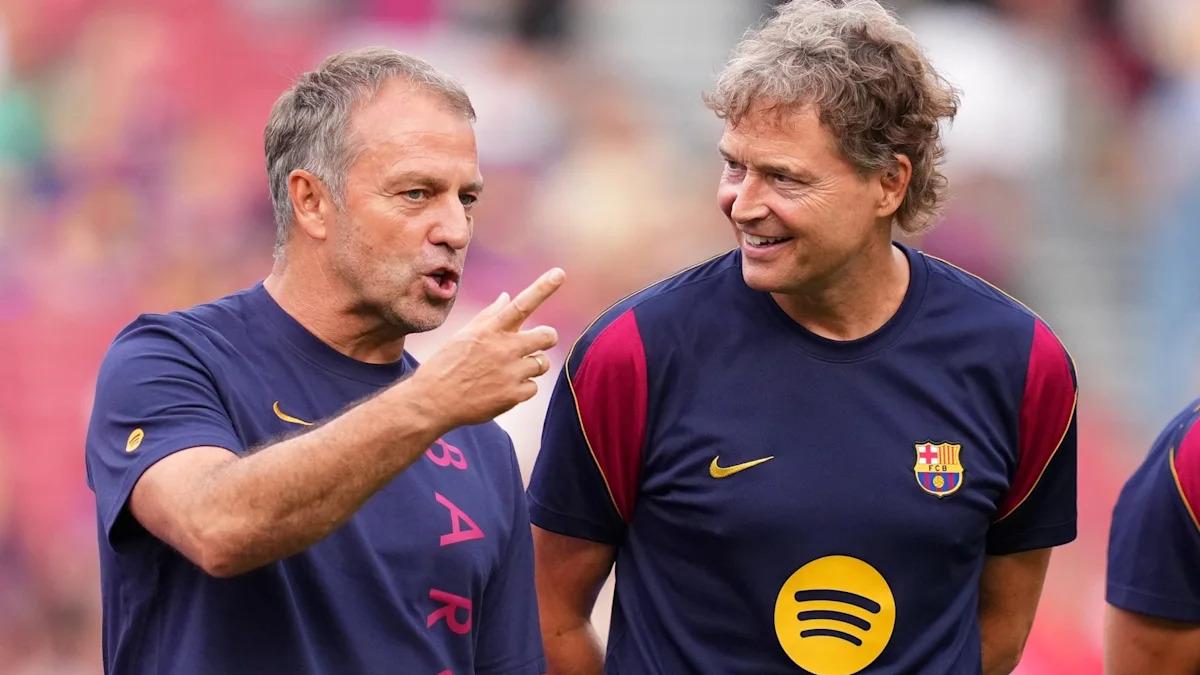 Treino conjunto entre a equipa principal do Barcelona e